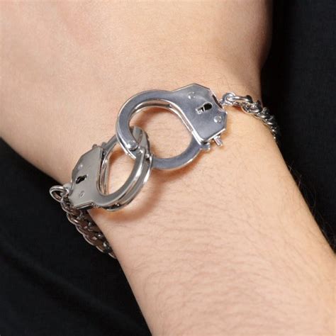 handcuff bracelets locked in love.